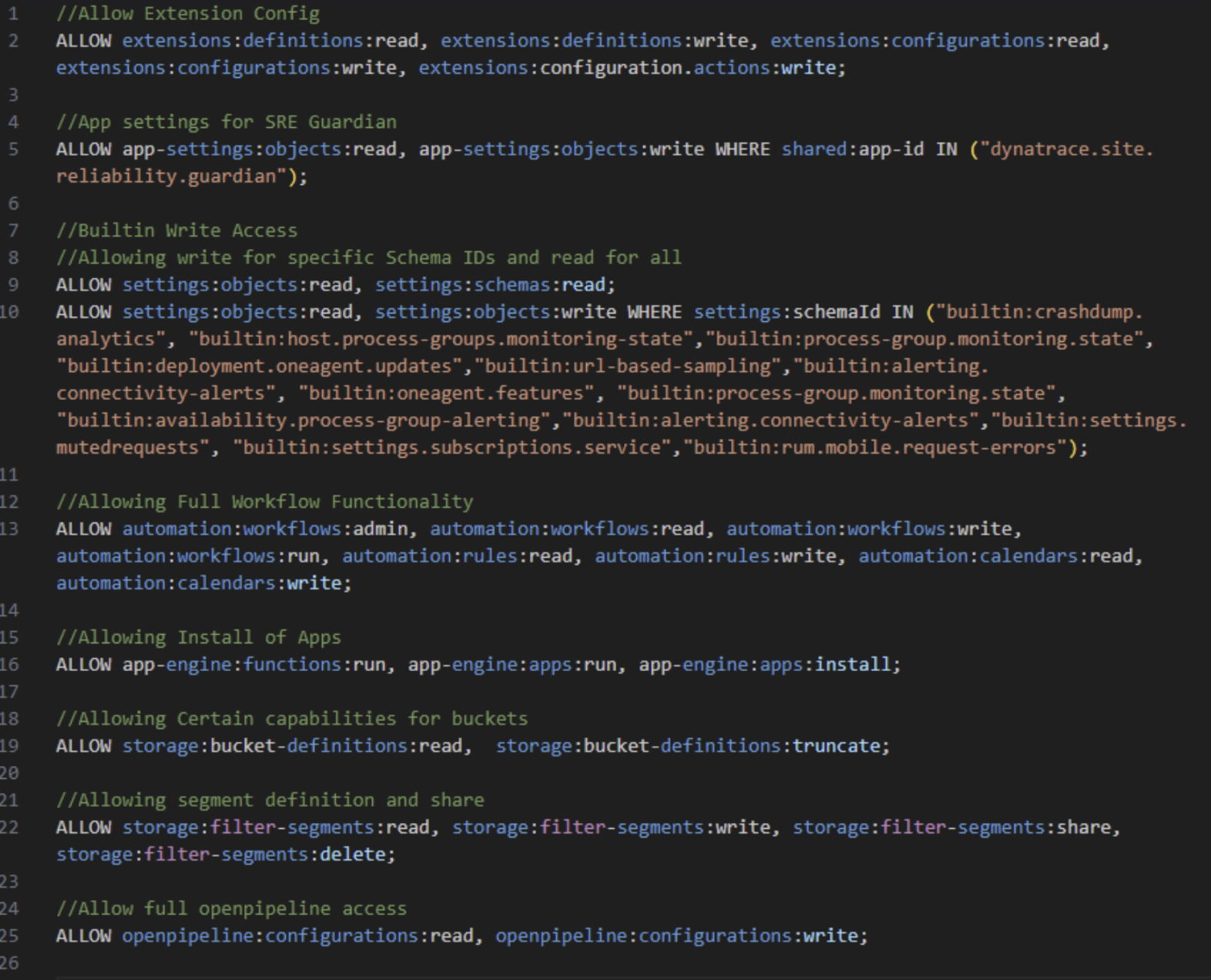config policy